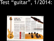 Test “guitar”, 1/2014: